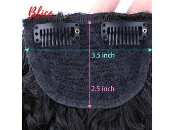 Listing 5 of 8 for Blice Fake Curly Fringe Two-Clips In Bang Synthetic Hair Extensions With