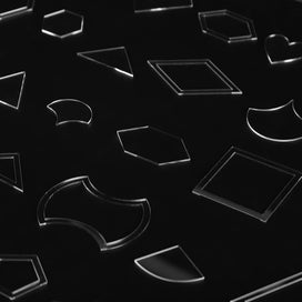 Listing 2 of 5 for 54PCS Clear Acrylic Pattern Stencil Template Set Leather Craft Quilting Sewing