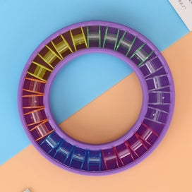 Listing 5 of 5 for 24PCS Silicone Bobbin Storage Box Round Portable Storage DIY Sewing Accessories