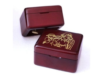 Listing 4 of 9 for Handmade Wooden Merry Go Round Music Box Birthday Gift For Holidays