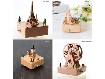 Listing 5 of 10 for Children Toy Wood Crafts Vintage Retro Birthday Gift Home Decor Accessories