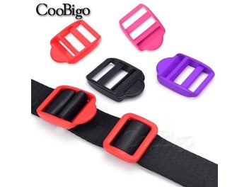 Listing 6 of 10 for 5pcs Plastic Tri Glide Slider Buckle Ladder Lock For Backpack Strap Adjuster