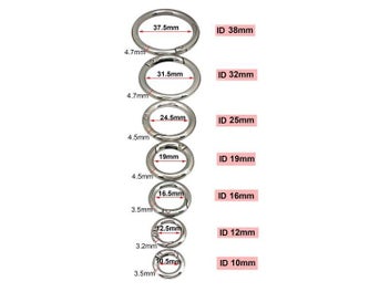 Listing 4 of 10 for Metal Spring Gate O Ring Openable Keyring Leather Craft Bag Belt Strap Buckle