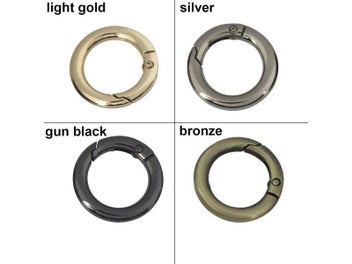 Listing 5 of 10 for Metal Spring Gate O Ring Openable Keyring Leather Craft Bag Belt Strap Buckle