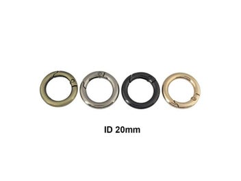 Listing 6 of 10 for Metal Spring Gate O Ring Openable Keyring Leather Craft Bag Belt Strap Buckle