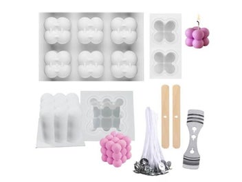Listing 2 of 9 for 6 Cavities Candles Mould Aromatherapy Plaster Candle Silicone Mold 3D Rubik's