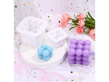 Listing 3 of 9 for 6 Cavities Candles Mould Aromatherapy Plaster Candle Silicone Mold 3D Rubik's