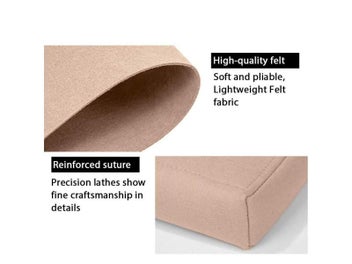Listing 7 of 9 for Fits For Luggage Nano Micro Mini Tote Felt Bag Shaper Purse Insert Makeup