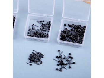 Listing 4 of 9 for Nonvor Black Plastic Glass Eyes 2/3/4mm Needle Felting Teddy Bears Dolls