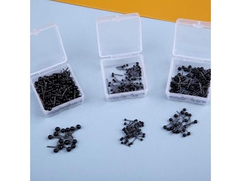 Listing 7 of 9 for Nonvor Black Plastic Glass Eyes 2/3/4mm Needle Felting Teddy Bears Dolls