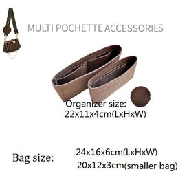 Listing 3 of 9 for Fits For Multi Pochette Accessories Bag Purse Insert Organizer Makeup Handbag