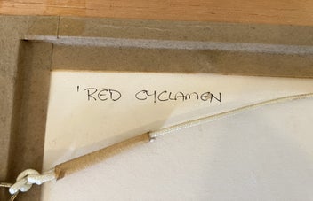 Listing 3 of 4 for Red Cyclamen, Gail Boyle original