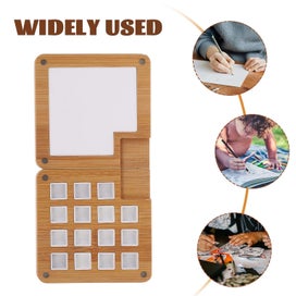 Listing 3 of 5 for Portable Color Mixing Box Wooden Watercolor Paint Case Magnetic Pigment Case