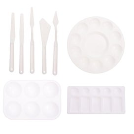 Listing 1 of 3 for 1 Set Art Painting Color Mixing Trays Watercolor Pigment Trays With Painting Sc