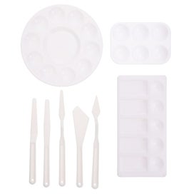 Listing 2 of 3 for 1 Set Art Painting Color Mixing Trays Watercolor Pigment Trays With Painting Sc