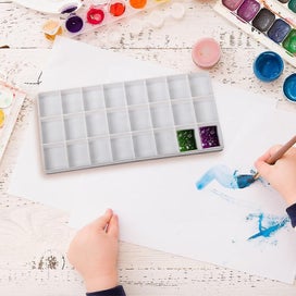 Listing 3 of 4 for 3 Pcs Folding Tray Watercolor Box Watercolor Paint Travel Set Compartments Colo