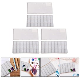 Listing 4 of 4 for 3 Pcs Folding Tray Watercolor Box Watercolor Paint Travel Set Compartments Colo