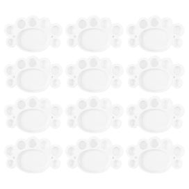 Listing 1 of 4 for 12 Pcs Plastic Trays Oil Painting Palette Watercolor Pigment Mixing Trays Plast