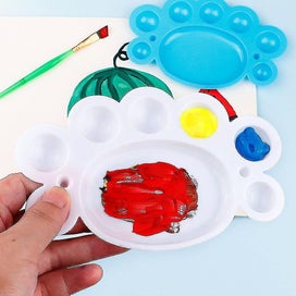 Listing 2 of 4 for 12 Pcs Plastic Trays Oil Painting Palette Watercolor Pigment Mixing Trays Plast