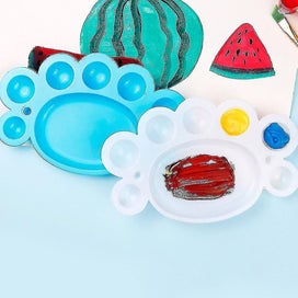 Listing 4 of 4 for 12 Pcs Plastic Trays Oil Painting Palette Watercolor Pigment Mixing Trays Plast