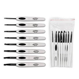 Listing 3 of 6 for 8pcs Plastic Handle Alumina Crochet Hooks Knitting Needles Set Sewing Cro CHK29M