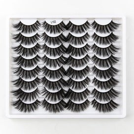 Listing 4 of 6 for 16 Pairs Natural Long False Eyelashes Dramatic Fluffy 3D Mink Lashes Wisp CHK29M
