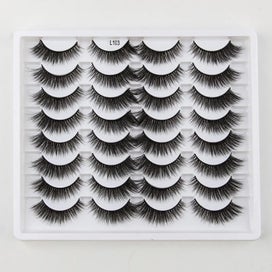 Listing 5 of 6 for 16 Pairs Natural Long False Eyelashes Dramatic Fluffy 3D Mink Lashes Wisp CHK29M