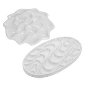 Listing 2 of 2 for 2 Pcs Painting Color Mixing Tray Watercolor Pigment Tray Color Mixing Plates