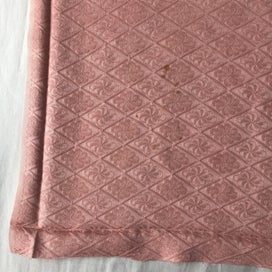 Listing 3 of 20 for Vintage Rinzu Silk Peach Pink Japanese Kimono Panels Fabric Pieces X2