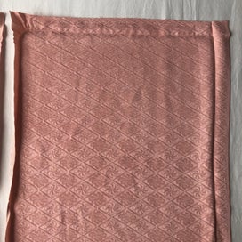 Listing 7 of 20 for Vintage Rinzu Silk Peach Pink Japanese Kimono Panels Fabric Pieces X2