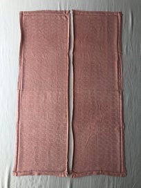 Listing 9 of 20 for Vintage Rinzu Silk Peach Pink Japanese Kimono Panels Fabric Pieces X2