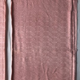Listing 8 of 20 for Vintage Rinzu Silk Peach Pink Japanese Kimono Panels Fabric Pieces X2