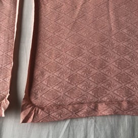 Listing 11 of 20 for Vintage Rinzu Silk Peach Pink Japanese Kimono Panels Fabric Pieces X2