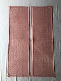 Listing 13 of 20 for Vintage Rinzu Silk Peach Pink Japanese Kimono Panels Fabric Pieces X2