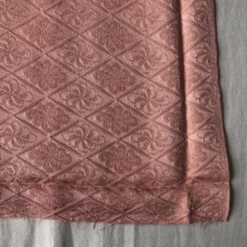 Listing 12 of 20 for Vintage Rinzu Silk Peach Pink Japanese Kimono Panels Fabric Pieces X2