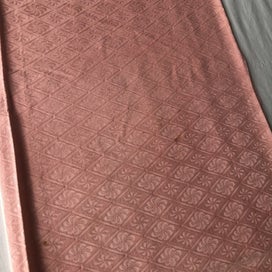 Listing 16 of 20 for Vintage Rinzu Silk Peach Pink Japanese Kimono Panels Fabric Pieces X2