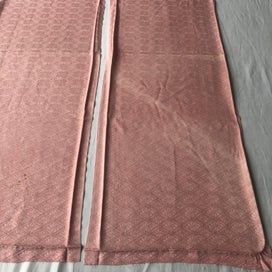 Listing 17 of 20 for Vintage Rinzu Silk Peach Pink Japanese Kimono Panels Fabric Pieces X2