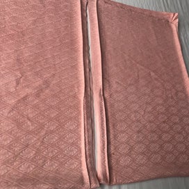 Listing 18 of 20 for Vintage Rinzu Silk Peach Pink Japanese Kimono Panels Fabric Pieces X2