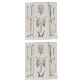 Listing 5 of 5 for sugar skull mould silicone skeleton mould skeleton mould body skull mould 2Pcs