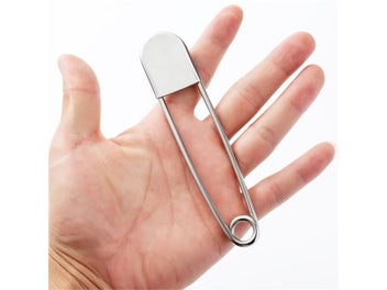 Listing 1 of 9 for 2 Pcs Safety Pins DIY Sewing Tools Accessory Large Stainless Steel Clasp Pins