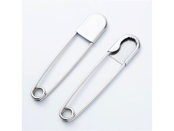 Listing 6 of 9 for 2 Pcs Safety Pins DIY Sewing Tools Accessory Large Stainless Steel Clasp Pins