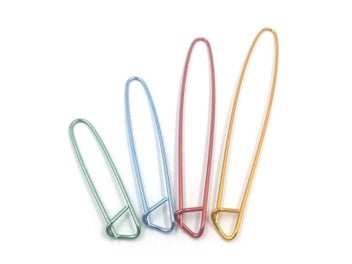 Listing 3 of 10 for 6pcs Random Color Aluminum Marker Pins For Knitting Crochet