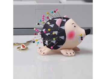 Listing 4 of 9 for Hedgehog Shape Cute Sewing Pincushion With Soft Cotton Fabric Pin Cushion Pin