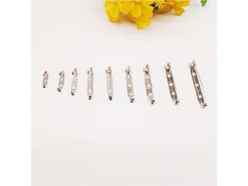 Listing 5 of 10 for 50-100pcs/Lot Safety Brooch Back Safety Catch Bar Pins DIY Jewelry Findings