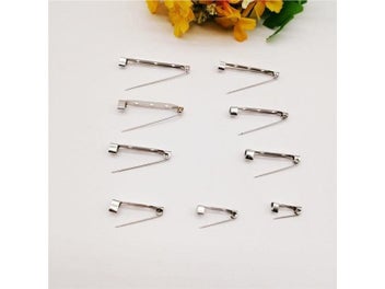 Listing 7 of 10 for 50-100pcs/Lot Safety Brooch Back Safety Catch Bar Pins DIY Jewelry Findings