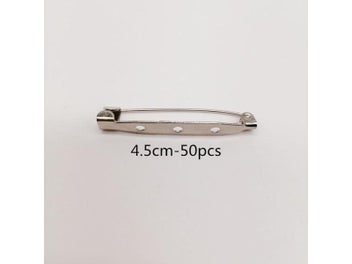 Listing 1 of 10 for 50-100pcs/Lot Safety Brooch Back Safety Catch Bar Pins DIY Jewelry Findings