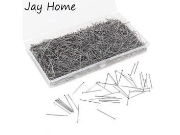 Listing 1 of 9 for 2000pcs Sewing Pins 26mm Head Pins Fine Satin Pin Straight For Dressmaker