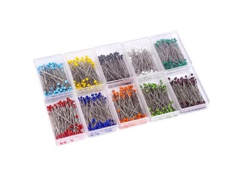 Listing 3 of 10 for 100pcs/box 38mm Round Pearl Head Dressmaking Pins Weddings Corsage Florists