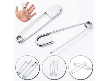 Listing 6 of 9 for Stainless Steel Safety Pins DIY Sewing Tools Accessory Needles Wedding Party