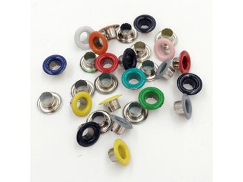Listing 4 of 9 for 100 Sets 5mm Paint Color Eyelets Rivets Button Holes Corns Rivet/Snap Fastener